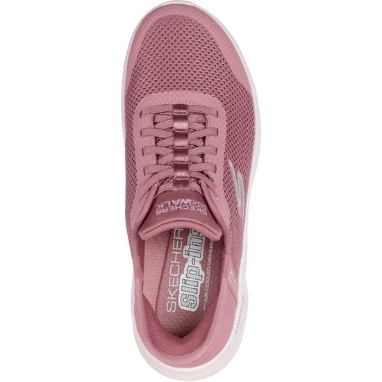 Skechers GO WALK Flex Grand Entry Textiel Dames Roze Textiel/Trim Sneakers - Image 3