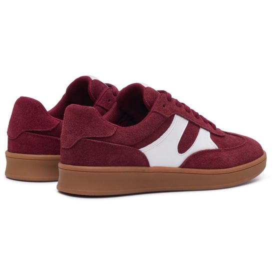 Hush Puppies Maura Suède Dames Bordeaux Sneakers - Image 2