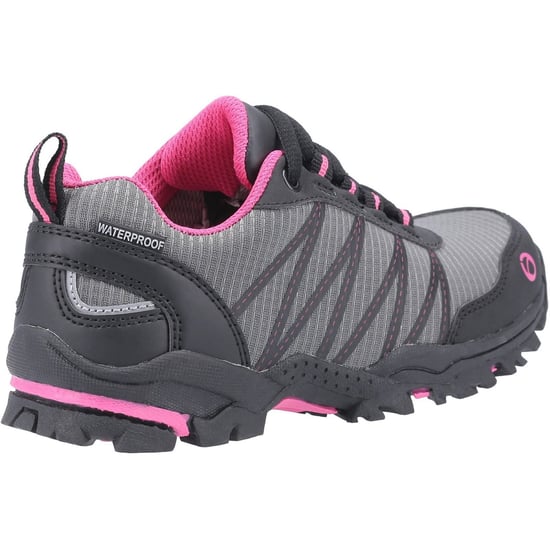 Cotswold Littledean Nylon Meisjes Wandelschoenen Roze/Grijs - Image 2