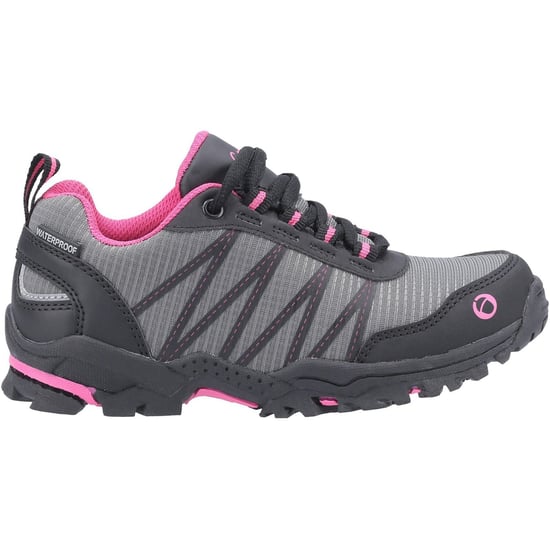 Cotswold Littledean Nylon Meisjes Wandelschoenen Roze/Grijs - Image 4