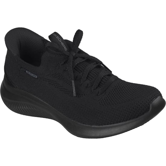 Skechers Ultra Flex 4.0 Polyester Dames Zwart / Zwarte Zool Sneakers - Image 1