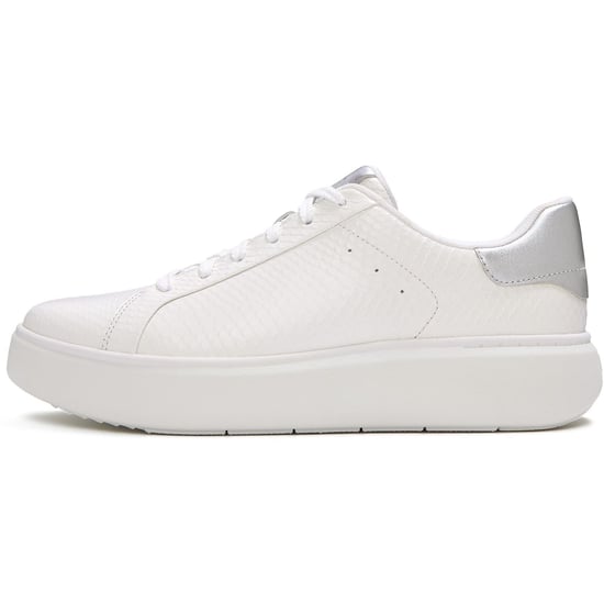 Fitflop RTG Veterschoenen van Leer voor Dames Urban Wit/Zilver Sneakers - Image 4