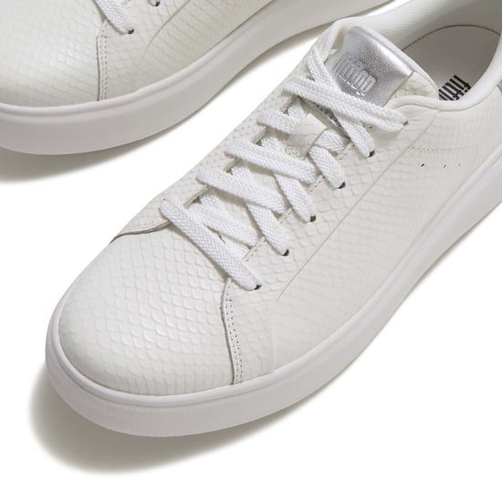 Fitflop RTG Veterschoenen van Leer voor Dames Urban Wit/Zilver Sneakers - Image 5
