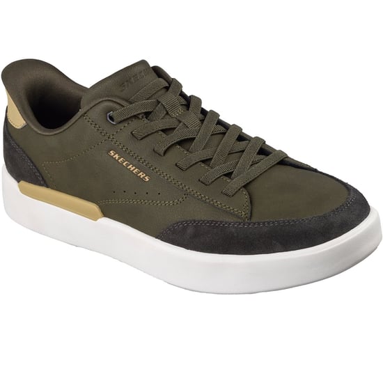 Skechers Verloma Radical Heren Olijfgroene Synthetische / Suède Sneakers - Image 1