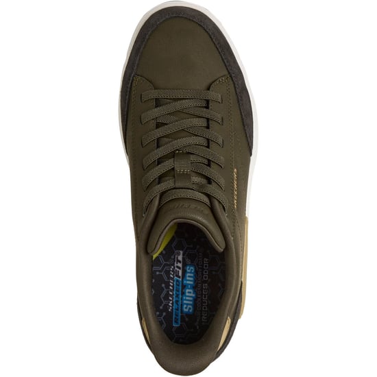 Skechers Verloma Radical Heren Olijfgroene Synthetische / Suède Sneakers - Image 3