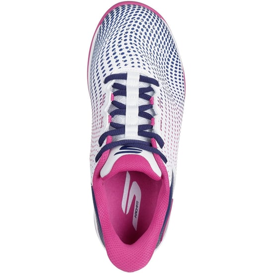Skechers Slip-ins Relaxed Fit Viper Court Herenschoenen Wit/Marineblauw/Roze - Image 3
