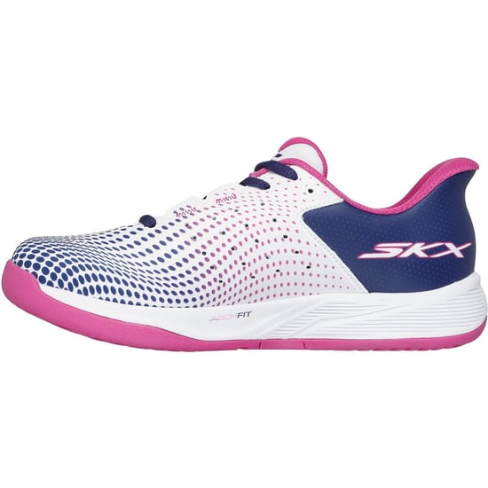 Skechers Slip-ins Relaxed Fit Viper Court Herenschoenen Wit/Marineblauw/Roze - Image 4