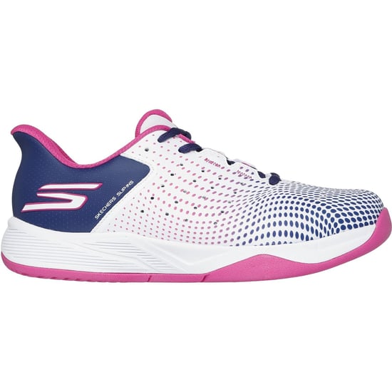 Skechers Slip-ins Relaxed Fit Viper Court Herenschoenen Wit/Marineblauw/Roze - Image 5