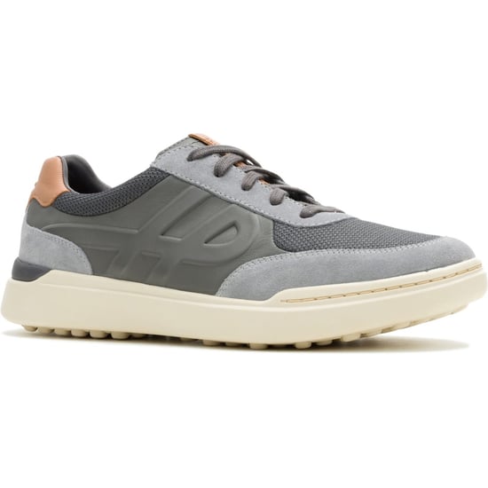 Hush Puppies Wes HP Sneakers Suède Heren Charcoal Trainers - Image 1