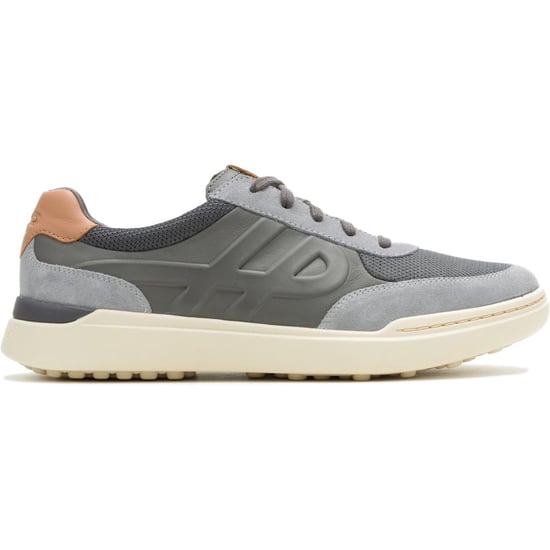 Hush Puppies Wes HP Sneakers Suède Heren Charcoal Trainers - Image 4