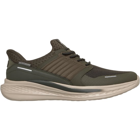Skechers Slade Luther Heren Olijfgroene Synthetische / Mesh Sneakers - Image 4