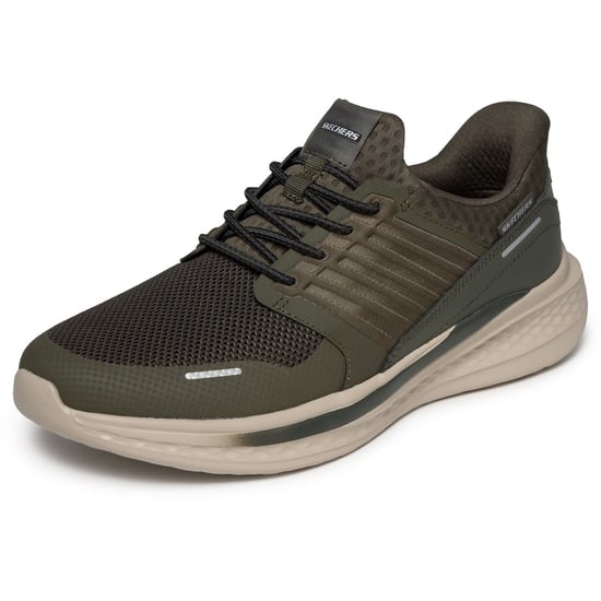 Skechers Slade Luther Heren Olijfgroene Synthetische / Mesh Sneakers - Image 5