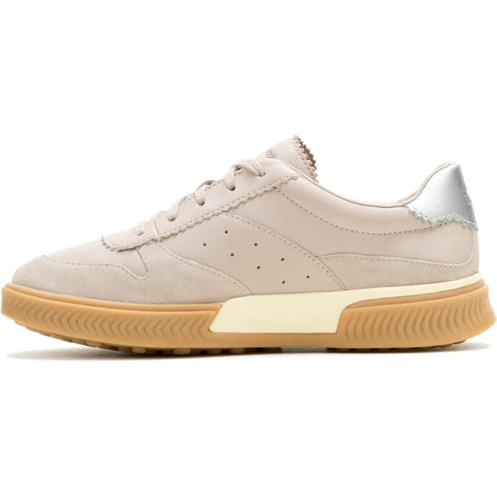 Hush Puppies Mae Leren Dames Taupe Sneakers - Image 5