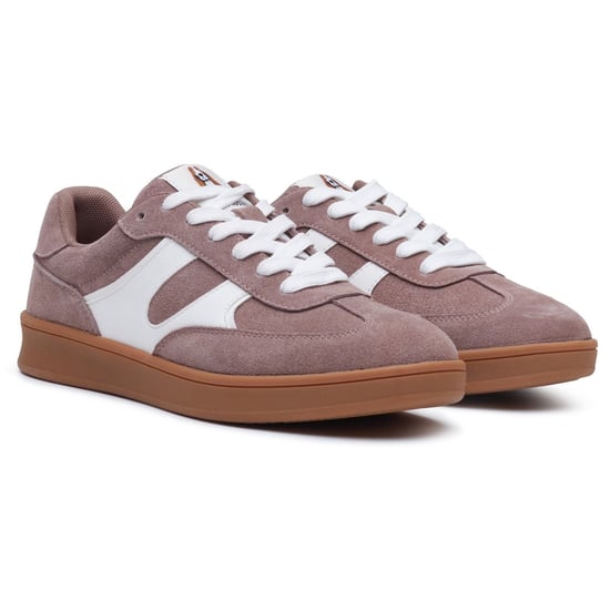 Hush Puppies Maura Suède Dames Stone Sneakers - Image 3