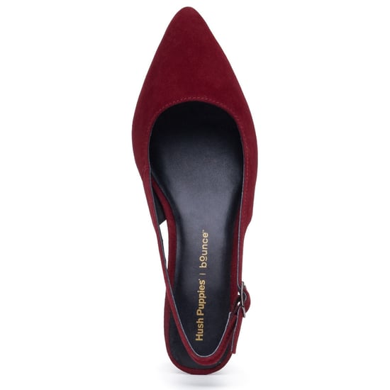 Hush Puppies Nahla Buckle Kitten Heel Dames Bordeaux Puntige Slingback Schoenen - Image 5