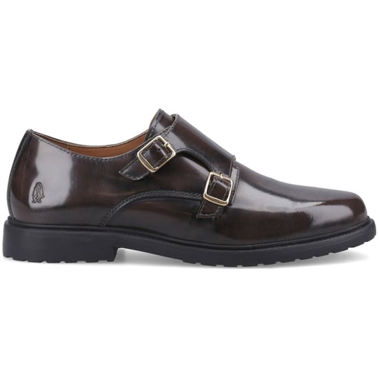 Hush Puppies Verity Hi-Shine Leer Dames Chocolade Schoenen - Image 2