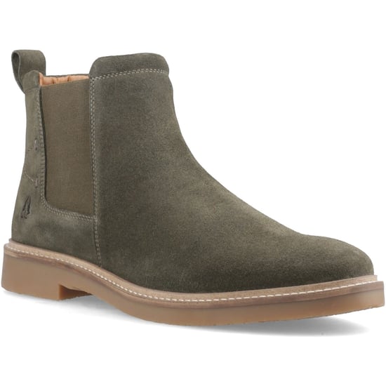 Hush Puppies Gareth Chelsea Leren Heren Khaki Boots - Image 1
