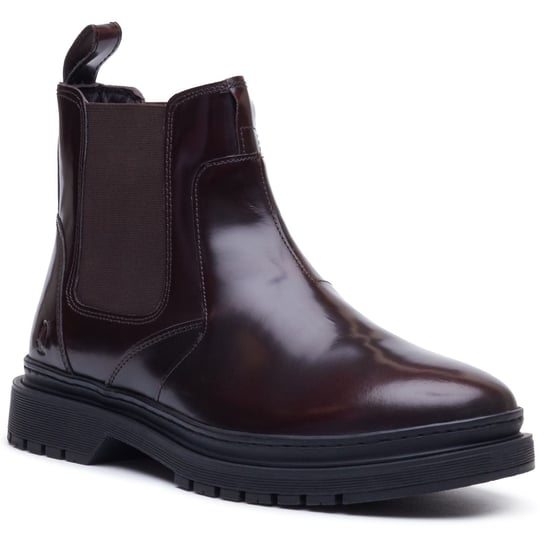 Hush Puppies Jamie Leather Men's Bordeaux Boots - Image 1