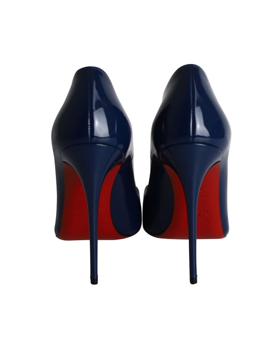 Christian Louboutin So Kate Pumps in Donkerblauw Patentleer - Image 4