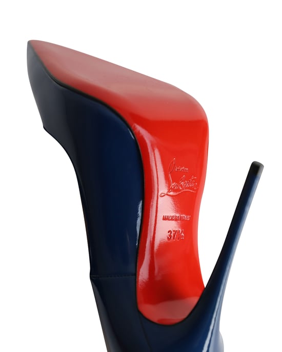 Christian Louboutin So Kate Pumps in Donkerblauw Patentleer - Image 6