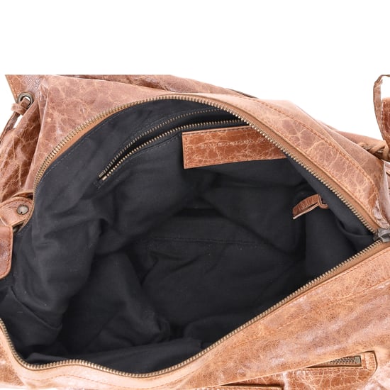 Balenciaga Arena Classic Day Bag in bruin lamsleer - Image 6