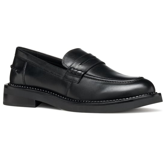 Geox D Serilda E Leren Vrouwen Zwarte Mocassinschoenen - Image 1