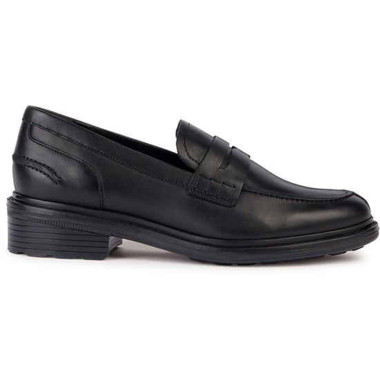 Geox D Walk Pleasure F Leren Dames Zwarte Mocassinschoenen - Image 6