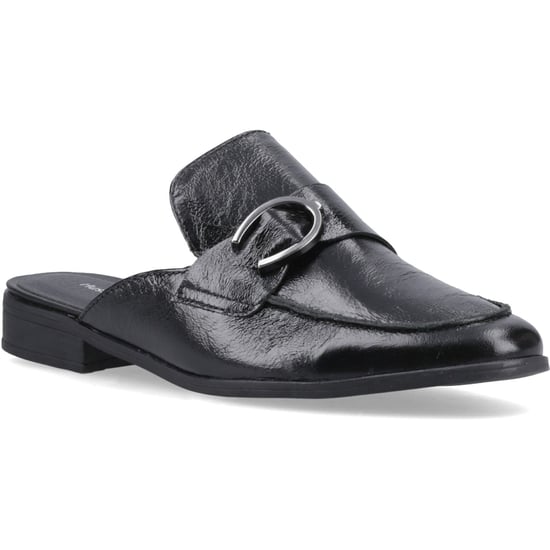 Hush Puppies Calla Leren Dames Zwarte Muilezels - Image 1