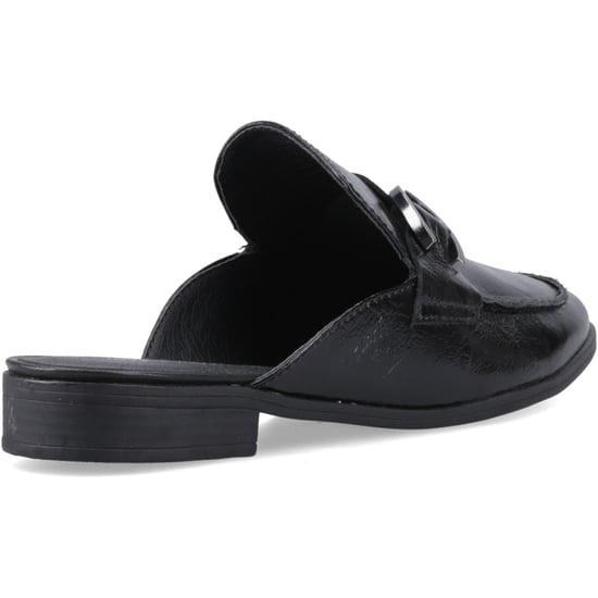 Hush Puppies Calla Leren Dames Zwarte Muilezels - Image 2
