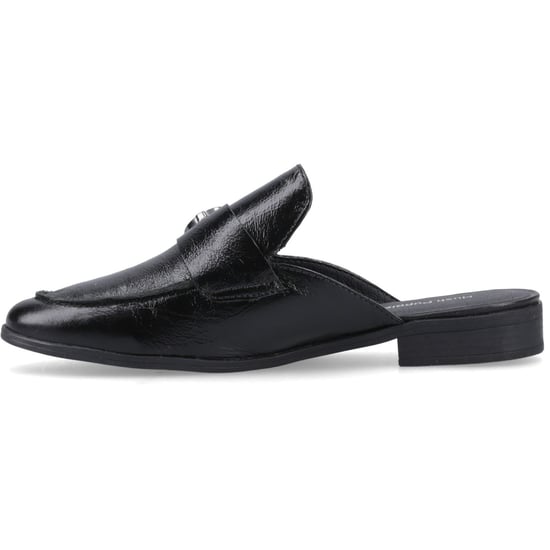 Hush Puppies Calla Leren Dames Zwarte Muilezels - Image 4