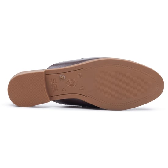 Hush Puppies Calla Leather Women's Chocolate Mules - Image 4