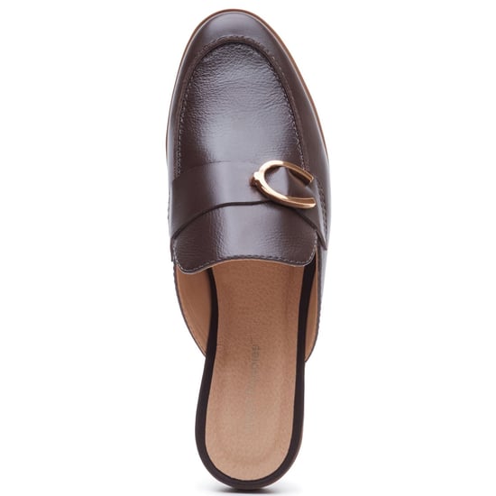 Hush Puppies Calla Leather Women's Chocolate Mules - Image 5