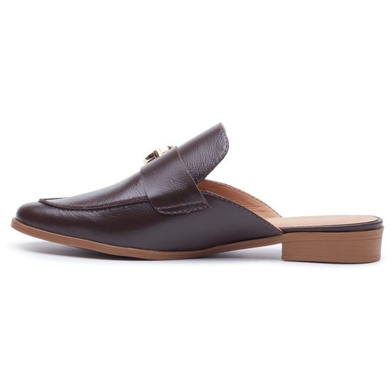 Hush Puppies Calla Leather Women's Chocolate Mules - Image 6
