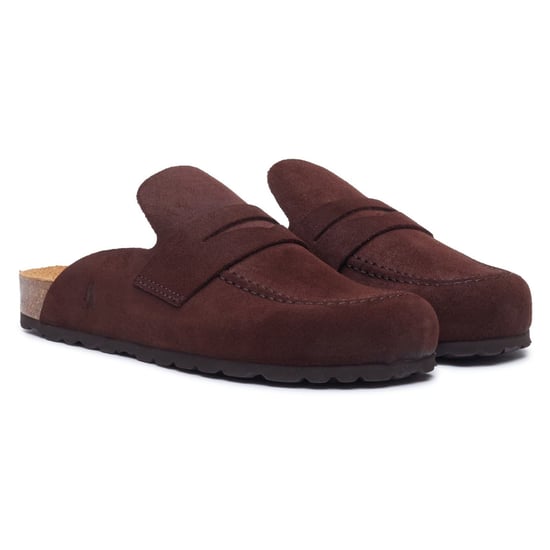 Hush Puppies Briar Gesloten Neus Suède Dames CHOCOLADE Muilen - Image 3
