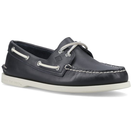 Sperry Authentieke 2 Oog Leer Heren Marineblauwe Bootschoenen - Image 1