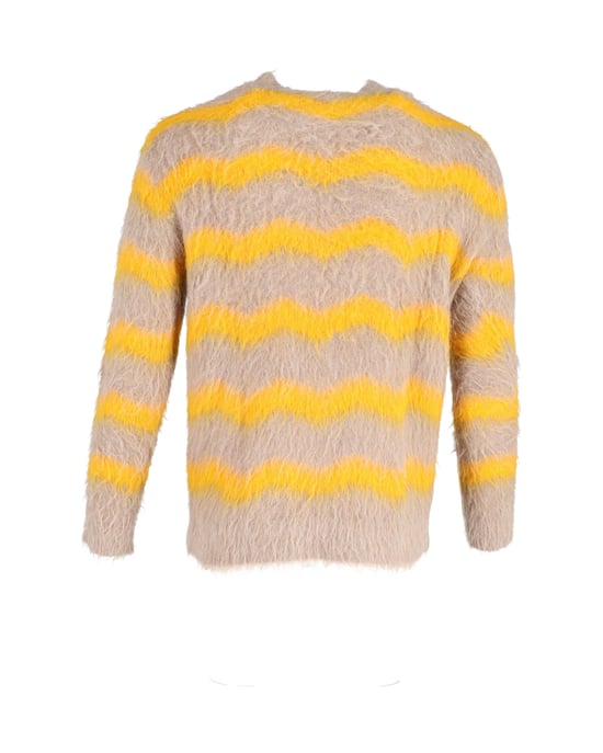 Acne Studios Kristoffer trui met ronde hals in beige acryl - Image 3
