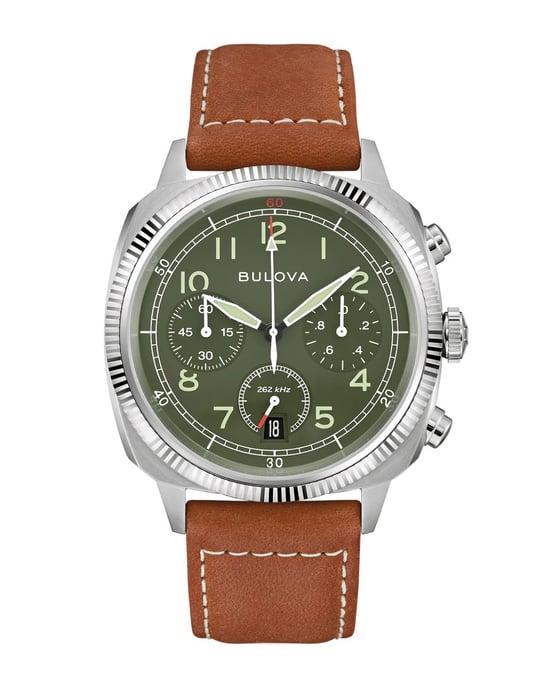 Bulova Military Vwi Special Edition Heren Horloge Bruin 96B482 - Image 1