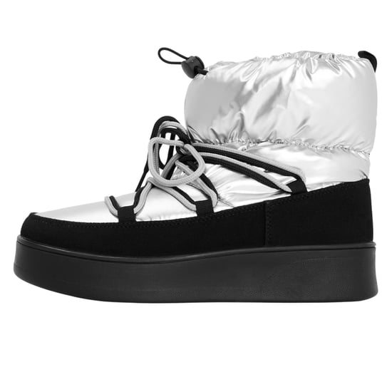 Steve Madden Zienna-sneeuwlaarzen met blokhak voor dames (Zilver) - Image 2