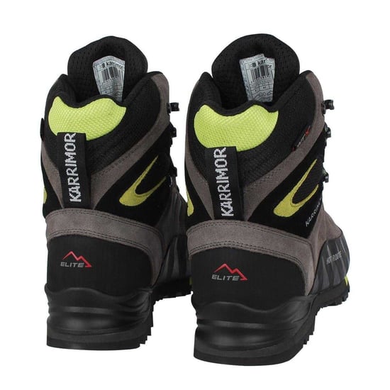 Karrimor Heren Hot Route Leder Waterdichte Wandelschoenen (Houtskool/kalk) - Image 2