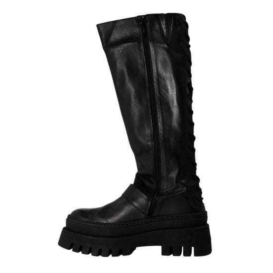 Steve Madden Dames Chez Leren Kniehoge Boots (Zwart) - Image 2