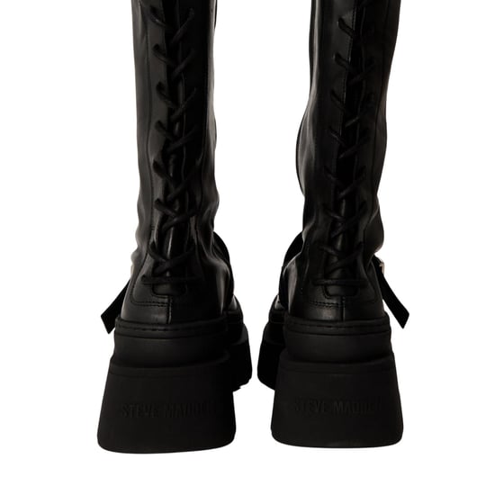 Steve Madden Dames Chez Leren Kniehoge Boots (Zwart) - Image 3