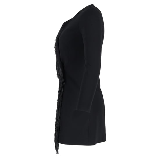 Alexander Wang mini-jurk met franjes en wikkeldetail in zwarte viscose - Image 2