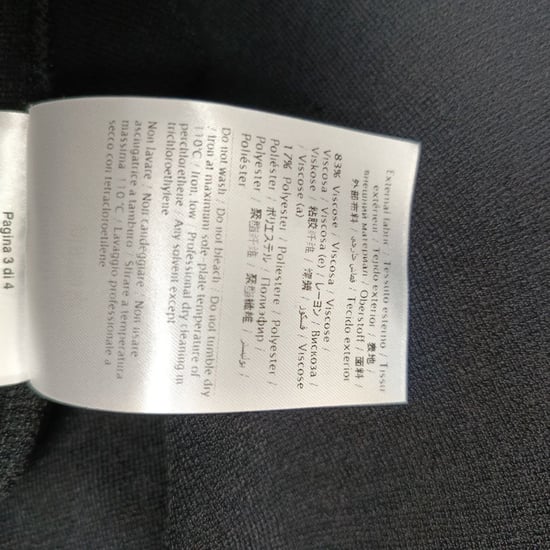 Valentino Garavani mini-jurk met ruches en lange mouwen in zwarte viscose - Image 4