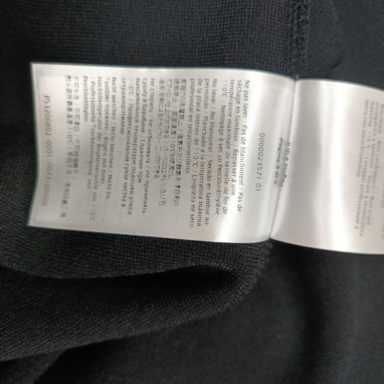 Valentino Garavani mini-jurk met ruches en lange mouwen in zwarte viscose - Image 6