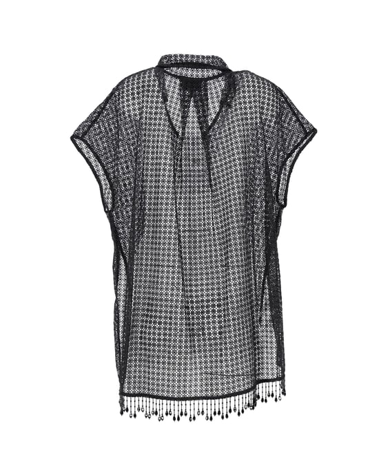 Ganni gehaakte strandjurk met kralen in zwart polyester - Image 3
