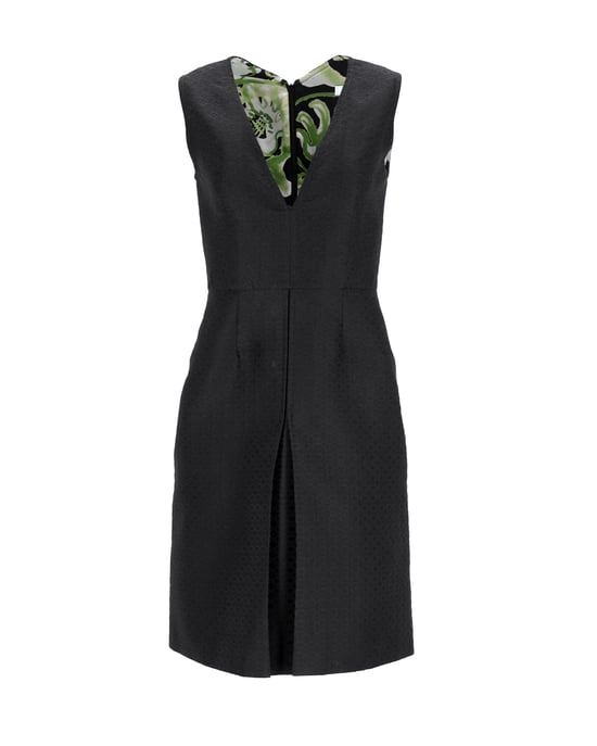Emilio Pucci mouwloze jurk met V-hals in zwart polyester - Image 1