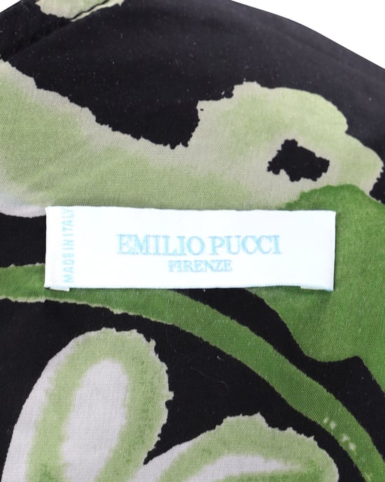 Emilio Pucci mouwloze jurk met V-hals in zwart polyester - Image 4