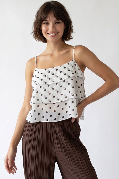 Polkadot Chiffon Croptop - Image 3