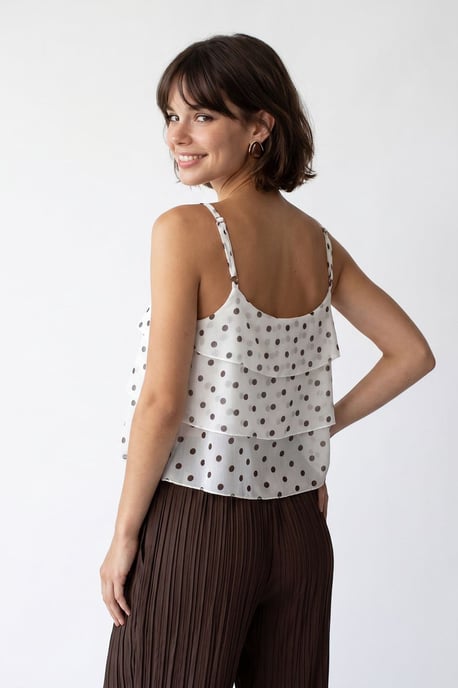 Polkadot Chiffon Croptop - Image 5