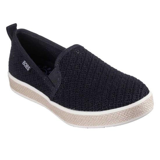 Skechers Geweven espadrilles voor dames (Zwart) - Image 5